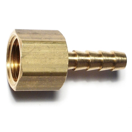 Midwest Fastener 3/8" x 1/4FIP Brass Female Hose Barbs 4PK 33685